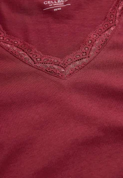 Cellbes of Sweden Långt nattlinne med spetskant Clearance