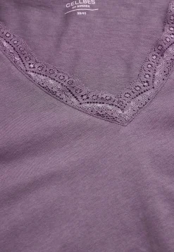 Cellbes of Sweden Långt nattlinne med spetskant Hot