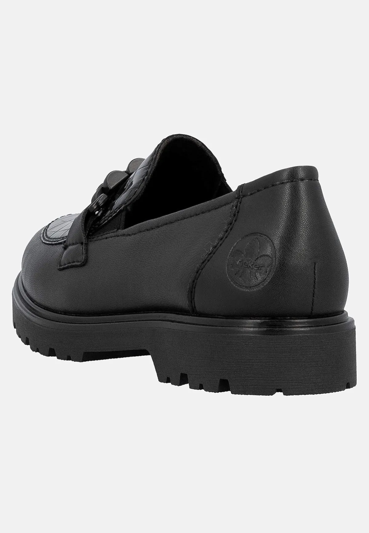 Rieker Loafer med metallspänne Svart Online