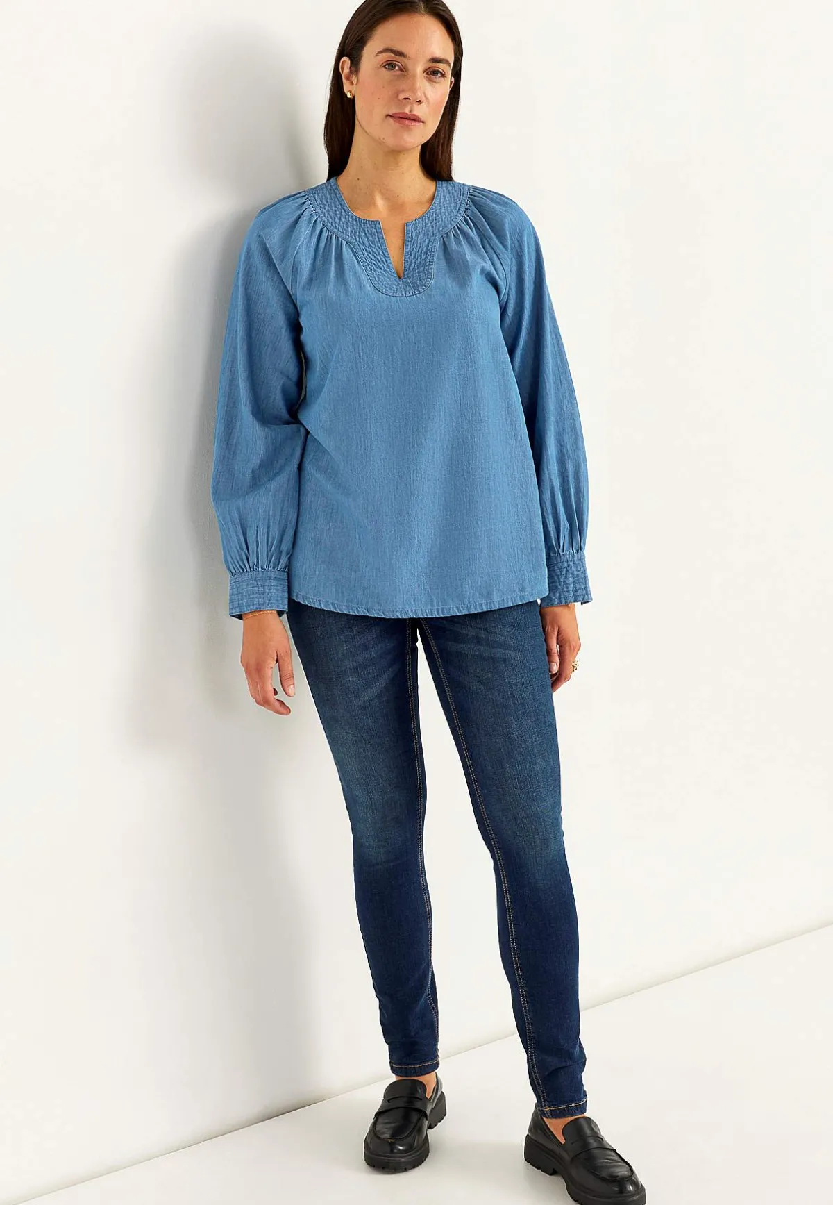 Cellbes of Sweden Lätt, luftig denimtunika Mellanblå Denim Sale