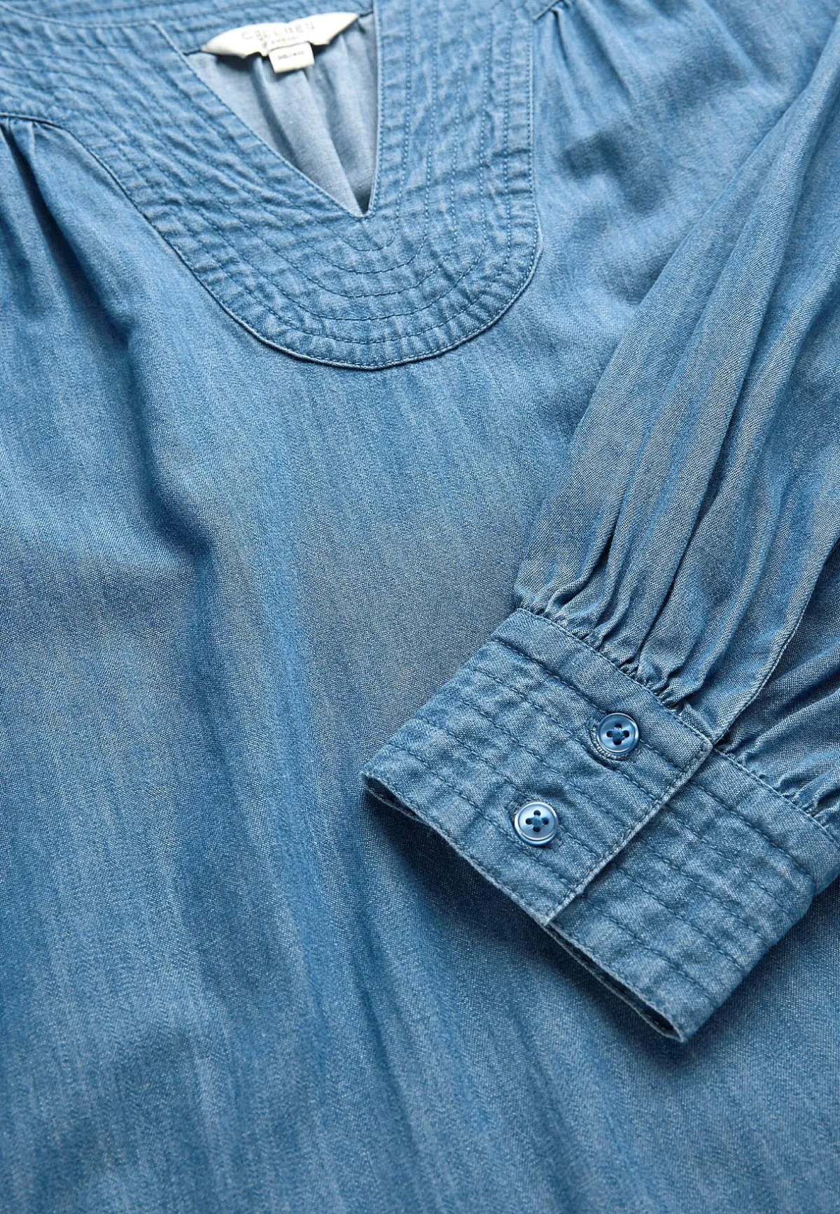 Cellbes of Sweden Lätt, luftig denimtunika Mellanblå Denim Sale