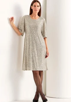 Cellbes of Sweden Lyxig paljettklänning Silver