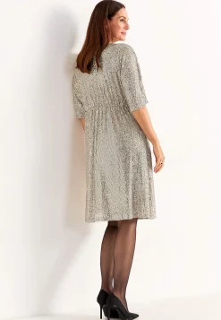 Cellbes of Sweden Lyxig paljettklänning Silver