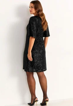 Cellbes of Sweden Lyxig paljettklänning Svart Clearance