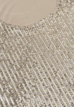 Cellbes of Sweden Lyxig paljettopp Silver New