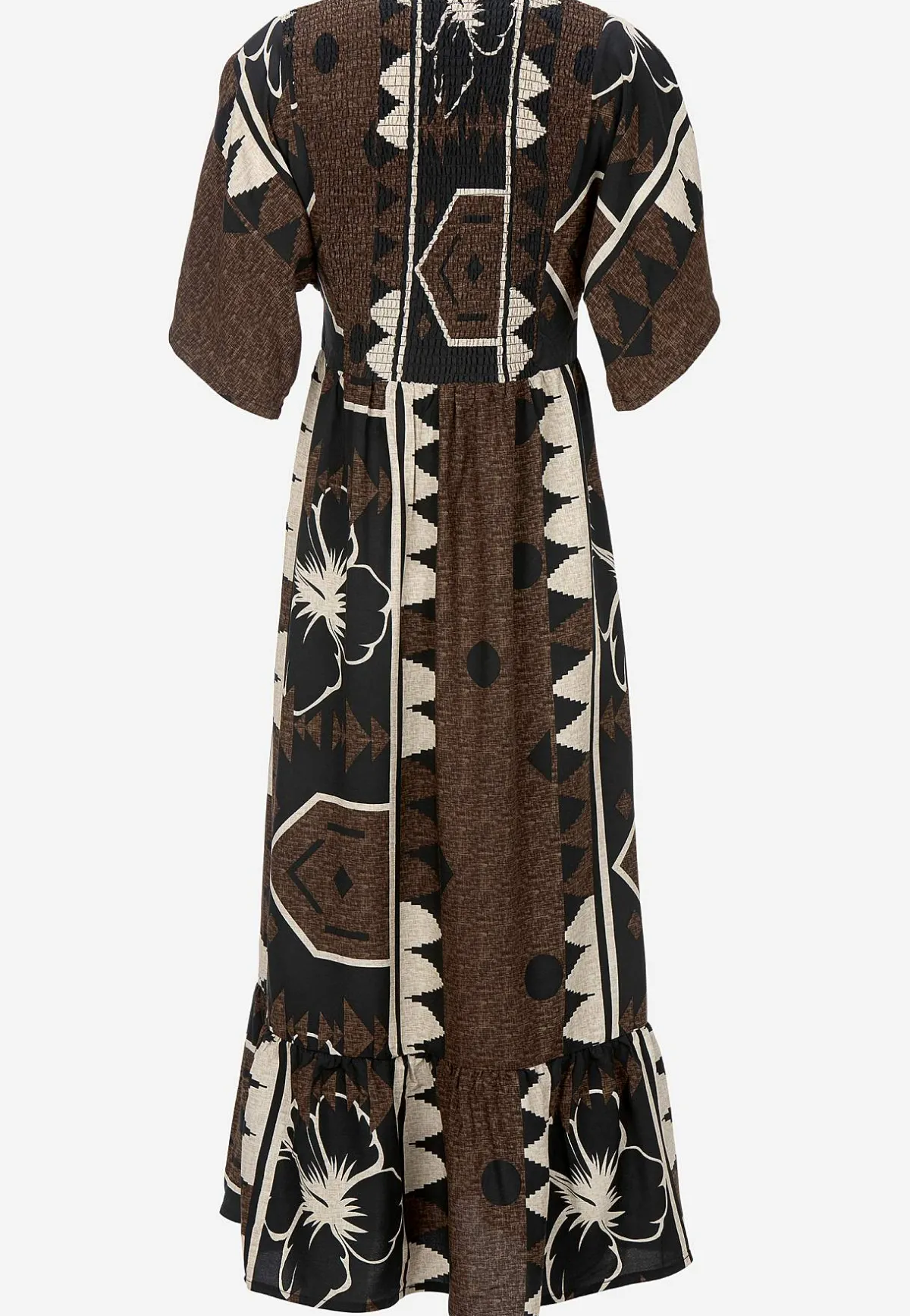 Soyaconcept Maxiklänning med smockdetaljer New