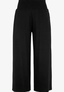 Cellbes of Sweden Mjuk trikåbyxa med smockad resårmidja Liv Svart Best