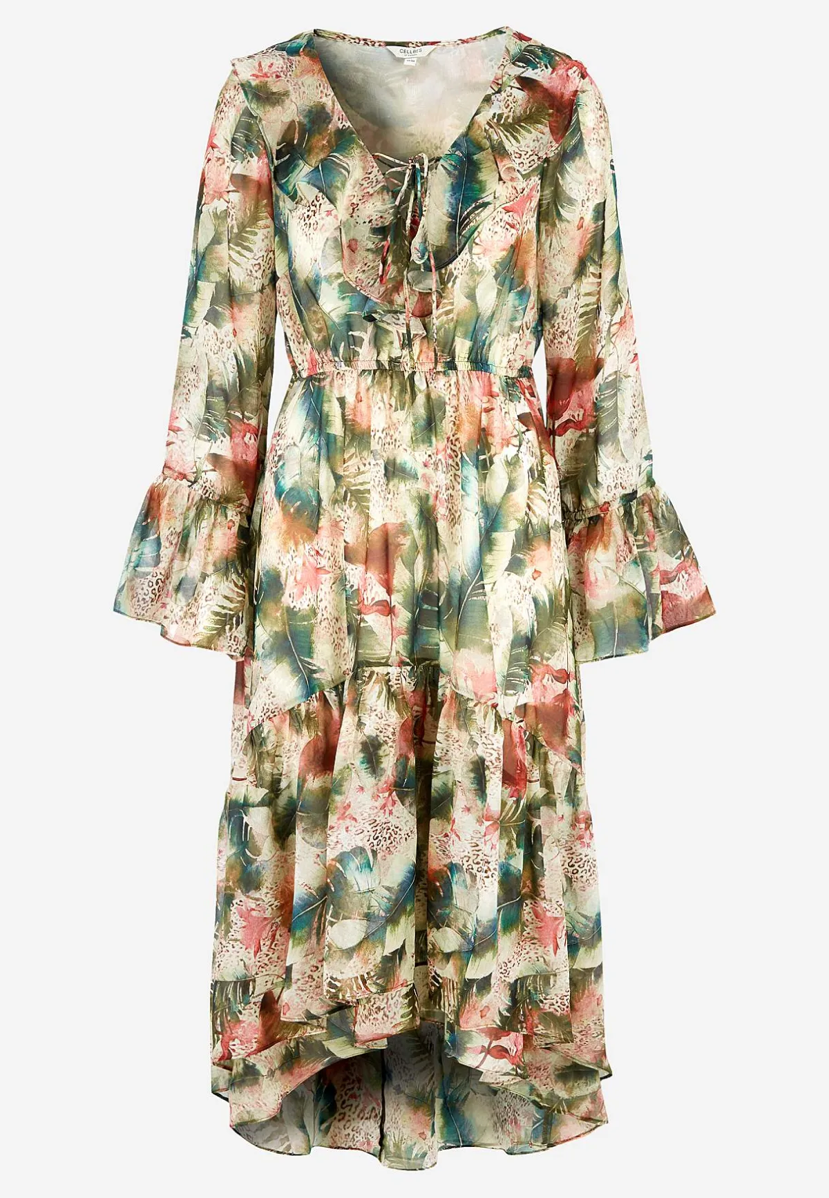 Johanna Toftby x Cellbes Mönstrad chiffongklänning Outlet