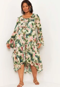 Johanna Toftby x Cellbes Mönstrad chiffongklänning Outlet