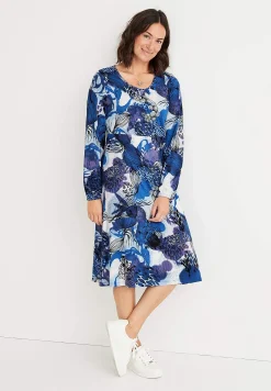 Cellbes of Sweden Mönstrad jerseyklänning Blå / Mönstrad New