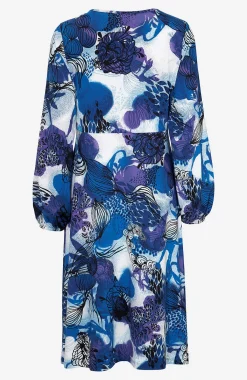 Cellbes of Sweden Mönstrad jerseyklänning Blå / Mönstrad New