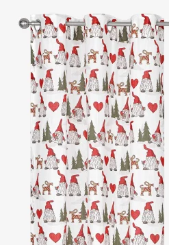 Redlunds Mönstrad julgardin 2-pack Vit / Mönstrad Clearance