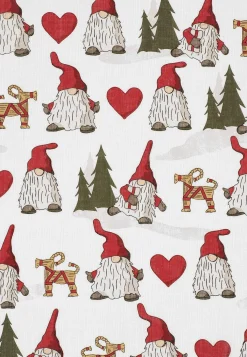 Redlunds Mönstrad julgardin 2-pack Vit / Mönstrad Clearance