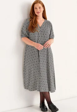 Cellbes of Sweden Mönstrad klänning Beige / Mönstrad