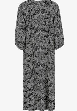 Cellbes of Sweden Mönstrad klänning med knappar Svart / Paisley Outlet