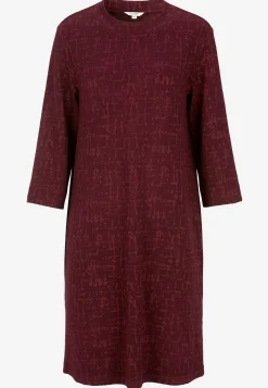 Cellbes of Sweden Mönstrad klänning med sidofickor Vinröd / Mönstrad Hot