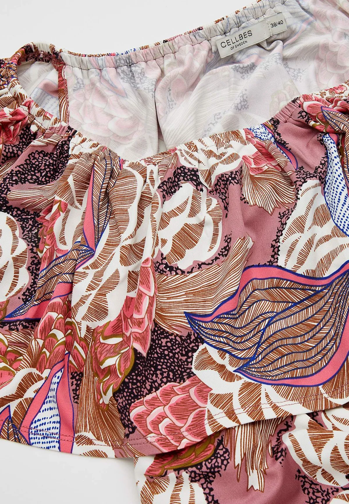 Johanna Toftby x Cellbes Mönstrad singoallaklänning Rosa / Mönstrad Discount