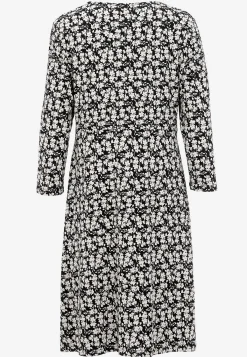 Cellbes of Sweden Mönstrad trikåklänning Svart / Mönstrad Outlet