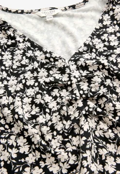 Cellbes of Sweden Mönstrad trikåklänning Svart / Mönstrad Outlet