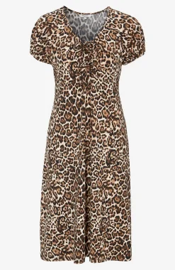 Cellbes of Sweden Mönstrad trikåklänning Leopard