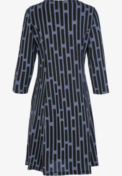 Cellbes of Sweden Mönstrad trikåklänning med fickor Blå / Mönstrad Sale