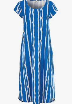 Cellbes of Sweden Mönstrad trikåklänning med fickor New