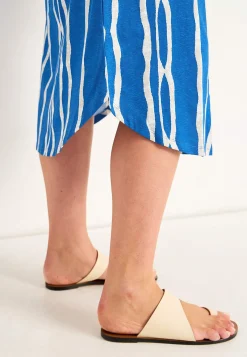 Cellbes of Sweden Mönstrad trikåklänning med fickor New