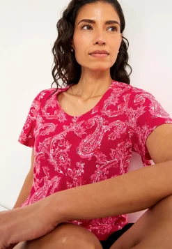 Cellbes of Sweden Mönstrad trikåtopp Cerise / Paisley