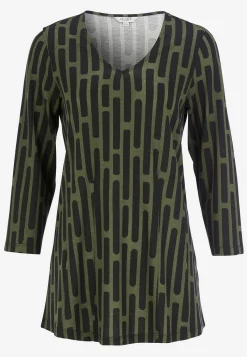 Cellbes of Sweden Mönstrad trikåtunika Grön / Mönstrad Hot