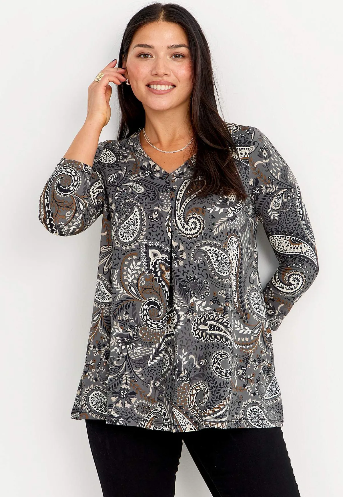 Cellbes of Sweden Mönstrad trikåtunika Online