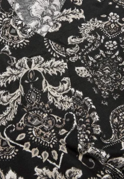 Cellbes of Sweden Mönstrad trikåtunika med dekorativt veck Svart / Paisley Hot