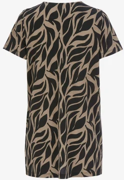 Cellbes of Sweden Mönstrad trikåtunika med fickor Svart / Mönstrad Outlet