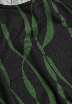 Cellbes of Sweden Mönstrad trikåtunika med fickor Svart / Grön / Mönstrad Best