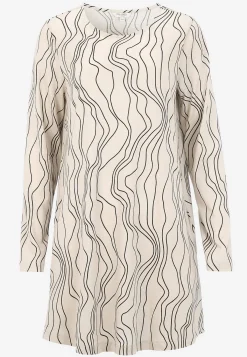 Cellbes of Sweden Mönstrad trikåtunika med fickor Beige / Svart / Mönstrad Hot