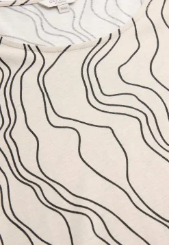 Cellbes of Sweden Mönstrad trikåtunika med fickor Beige / Svart / Mönstrad Hot