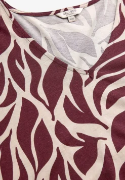 Cellbes of Sweden Mönstrad trikåtunika med fickor Vinröd / Mönstrad Discount