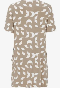 Cellbes of Sweden Mönstrad tunika med fickor Beige / Mönstrad Best