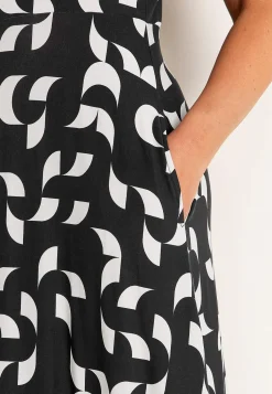 Cellbes of Sweden Mönstrad viskosklänning