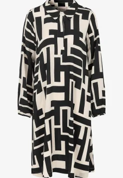 Wasabiconcept Mönstrad, vävd klänning Svart / Mönstrad New