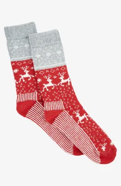 Zokks Mönstrade strumpor i ullmix