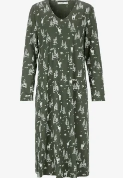 Cellbes of Sweden Mönstrat nattlinne med långa ärmar Online