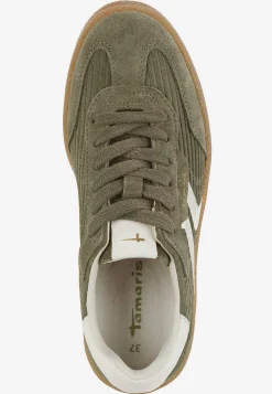 Tamaris Mockasneakers med snörning Mörkgrön Online