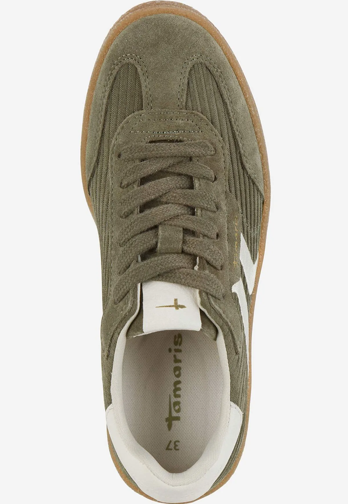 Tamaris Mockasneakers med snörning Mörkgrön Online