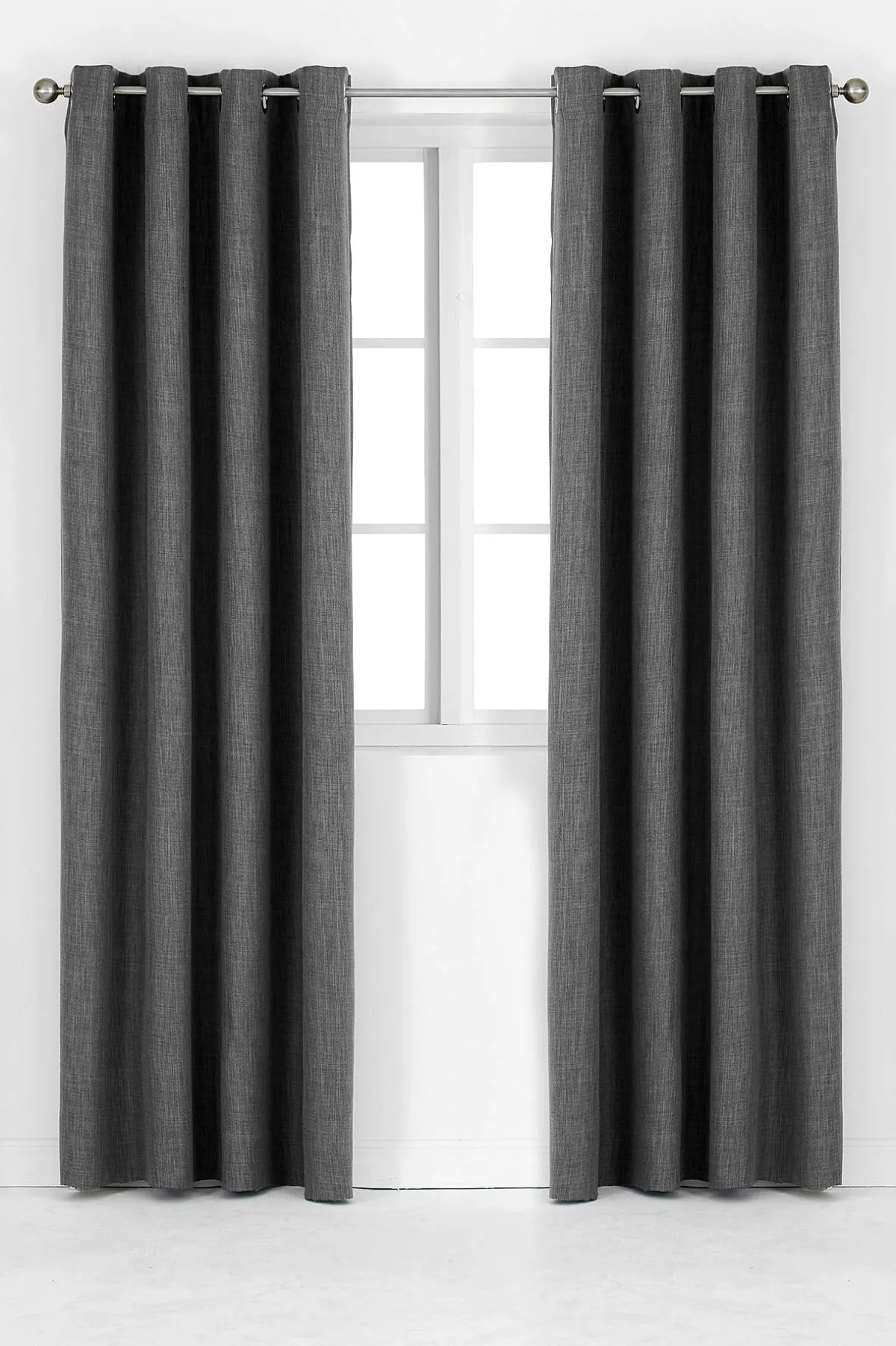 Cellbes of Sweden Mörkläggningsgardin enfärgad Ellen 2-pack Mörkgrå Best