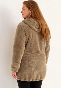 Cellbes of Sweden Mysig fleecejacka med huva Nougat New