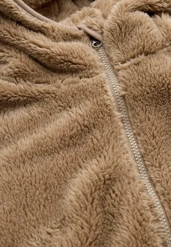 Cellbes of Sweden Mysig fleecejacka med huva Nougat New