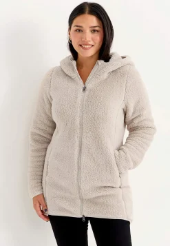 Cellbes of Sweden Mysig fleecejacka med huva Offwhite Discount