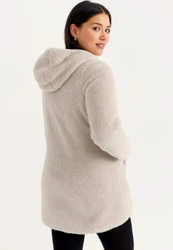 Cellbes of Sweden Mysig fleecejacka med huva Offwhite Discount