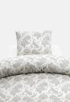 Borganäs Paisleymönstrat påslakanset 150x210 cm Tilly Brun/Paisley New