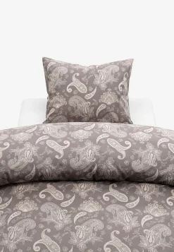 Borganäs Paisleymönstrat påslakanset 150x210 cm Tilly Brun/Paisley New